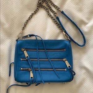 Rebecca Minkoff triple zipper leather crossbody
